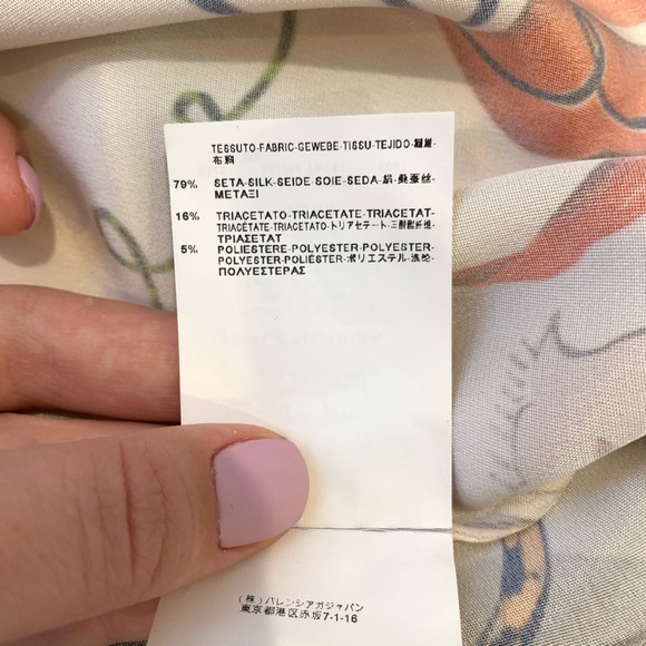 BALENCIAGA Silk Blouse Sz 38 - Picture 6 of 8